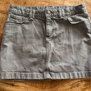 Patagonia Grey Denim Jean Mini Skirt 4